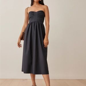 Reformation black Buckley corset bodice dress. NWOT. Size 2